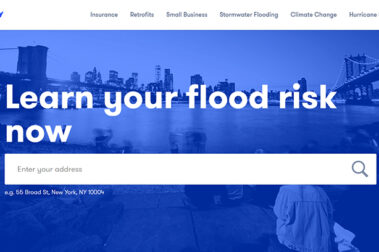Preview image of a website where you can learn about your flood risk